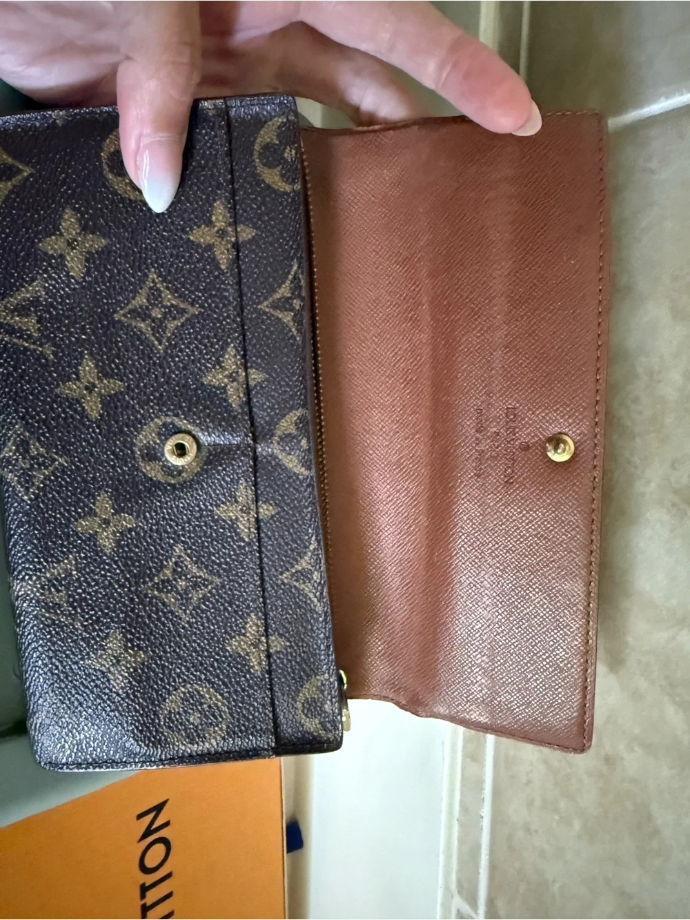 Louis Vuitton Monogram Snap Continental Wallet - Brown & Gold